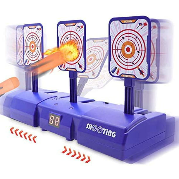 Moving Targets for Nerf Guns Crazy Gift Idea Electronic Scoring Upgrade Automatic Reset Shooting Target Practice Activities Indoor Outdoor Games for Kids 